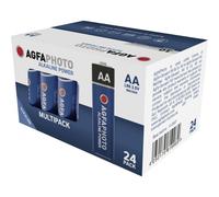 Pile AA LR6 AgfaPhoto lot de 24 piles AA LR06 alcaline 1.5V pack économique