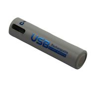 Pile AAA avec Port de Charge USB-C Li-ion 1.5V 600mAh 0.9Wh Rechargeable Blanc