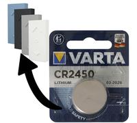 Pile adaptée pour Ledvance SMART+ Mini Switch, Osram SMART+ Mini Switch interrupteur variateur 1x Varta CR2450 pile lithium IEC CR 2450