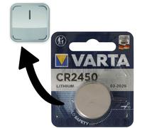Pile adaptée pour Ledvance SMART+ Switch, Osram SMART+ Switch interrupteur variateur 1x Varta CR2450 pile lithium IEC CR 2450