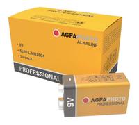 Pile alcaline - AgfaPhoto - 6LR61 - 9V - Lot de 10 - Fiable et durable