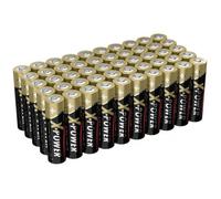 Pile alcaline - Ansmann - X-Power - 1.5 V - Lot de 50 - Capacité de stockage 7 ans