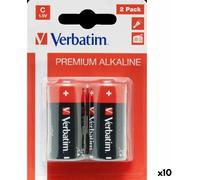 Pile alcaline au manganèse Verbatim LR14 1,5 V (10 pièces)