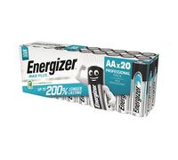 Pile alcaline Energizer Max Plus AA - Pack de 20 LR06