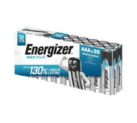 Pile alcaline Energizer Max Plus AAA - Pack de 20 LR03