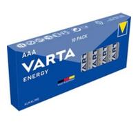 VARTA Piles AAA, lot de 10, Energy, Alcalines, 1,5V, emballage recyclé à 80%, pour des besoins de base simples, Made in Germany