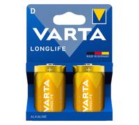 Pile alcaline épaisse VARTA LL D LR20 - Jouet télécommande horloge (2 pièces)