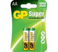 Pile alcaline GP SUPER LR6 AA, 2 pièces par paquet, 1,5V, GP15A