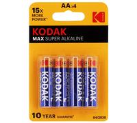 Pile alcaline LR6 AA AM3 1,5V KODAK ULTRA Blister de 4 piles (Vendu par 20)