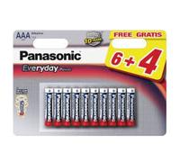 Pile Alcaline Panasonic LR03 AAA EVERYDAY POWER - blister de 6 + 4 offertes