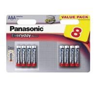 Pile Alcaline Panasonic LR03 AAA EVERYDAY POWER - blister de 8