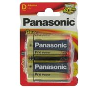 Pile Alcaline Panasonic LR20 D PRO POWER - blister de 2