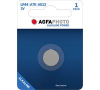 Pile alcaline, pile bouton, LR44/A76/AG13, 1.5V, 1 pièce