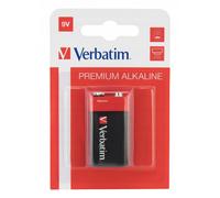 Pile alcaline Verbatim 9V, 1 paquet, 49924