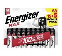 Pile Alkaline Max - ENERGIZER - LR6 (AA) - Longue durée - Blanc - Mixte