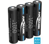 Pile ANSMANN AAA 1050mAh NiMH 1,2V - rechargeable, haute capacité (lot de 4)