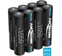 Pile ANSMANN AAA 1050mAh NiMH 1,2V - rechargeable, haute capacité (lot de 8)