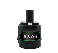 Pile au lithium de rechange, capacité 6000mAh/9000mAh, compatible avec les outils électriques Ryobi ONE+Plus, 1 pièce de pile 9,0