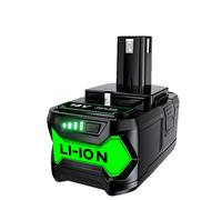 Pile au lithium de rechange, capacité 6000mAh/9000mAh, compatible avec les outils électriques Ryobi ONE+Plus, 1 pièce de batterie 6,0