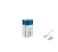 Pile au Lithium Rechargeable CR2 3,7 V 600 mAh, Charge Rapide USB, Compatible avec Les appareils Photo GPS et Les dispositifs médicaux.(1pcs)