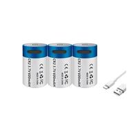 Pile au Lithium Rechargeable CR2 3,7 V 600 mAh, Charge Rapide USB, Compatible avec Les appareils Photo GPS et Les dispositifs médicaux.(3pcs)