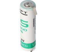 Pile au lithium SAFT LS14500CNR avec cosses à souder en forme de U