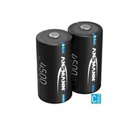 Ansmann Piles rechargeables NiMH Baby C 4500 mAh 1,2 V faible autodécharge - lot de 2