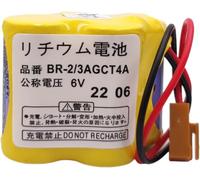 Pile Batterie 6V | Remplacement Compatible avec FANUC BR-2/3AGCT4A A98L-0031-0025 A98L00310025 BR2/3AGCT4A Robots 18-T Fanuc O-M BR-AGCT-4A SHS749 CL-101 PLC 18-T ETC...