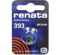 Pile bouton 393 Oxyde d'argent 1.55 V 80 mAh Renata 393.CU MF