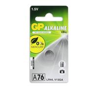 Pile bouton alcaline GP LR44 A76, 1 pièce