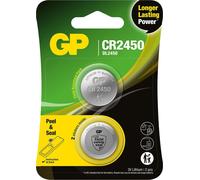 Pile bouton au lithium GP CR2450, paquet de 2