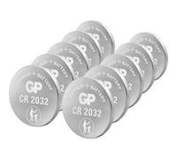 G & P Naturarznei Pile bouton CR2032 GP Lithium 3 V 10 pièces