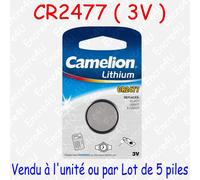 Pile Bouton CR Lithium 3V CR1216 CR1220 CR1225 … vente à l'unité, par 5 10 ou 20