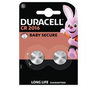 Pile bouton CR2016 lithium Duracell - Blister de 2 piles
