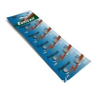 Pile bouton - EUNICELL - LR626 (AG4) - Lot de 10 - Compatible 377A/SR626/SR377 - SR626SW