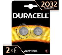 Pile Bouton Lithium Duracell Spéciale 2032 3 V, Pack de 2 (DL2032-CR2032), Conçue pour une Utilisation dans les Porte-Clés, Balan