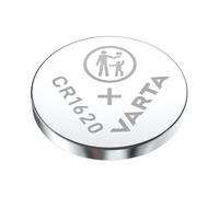 Pile bouton Lithium Varta CR1620 3V 70mAh, Ø16mm, H2mm, Température -20°C à 60°C, conditionnement blister unitaire.