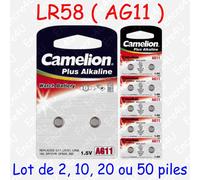 Pile Bouton LR Alcaline 1,5V : AG1 LR60 LR621 364 ( par 2, 10, 20, 50 ou 100 )