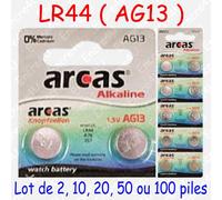 Pile Bouton LR Alcaline 1,5V : AG5 LR48 LR754 393 ( lot de 2, 10, 20 ou 50 )