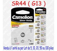 Pile Bouton LR Alcaline 1,5V : AG5 LR48 LR754 393 ( lot de 2, 10, 20 ou 50 )