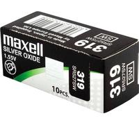 Pile bouton Maxell, oxyde d'argent, SR527SW (319), 1,55V, pack de 10