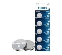 5 Piles CR2032 Philips Bouton Lithium 3V