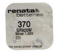 Renata Pile bouton Silver Oxyde 370 / SR920W – 0% mercure
