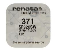 RENATA Lot de 5 Piles Bouton Silver Oxyde 371 / SR920 SW 0% Mercure