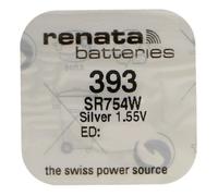 Pile bouton Silver Oxyde 393 / SR754W 0% mercure