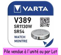 Lot de 10 piles pour montre V389 - SR54