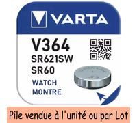 Varta Pile montre 364 / SR60 / SR621 / SR621SW / AG1