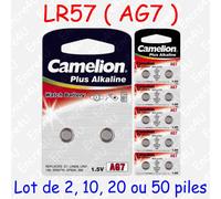 Pile Bouton SR Oxyde d'argent 1,55V : SR57W G7 195 395 SR927 LR927 : x 1 5 10 20