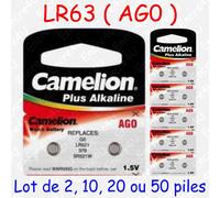 Pile Bouton SR Oxyde d'argent 1,55V : SR60W G1 164 364 SR621 LR621 : x 1 5 10 20