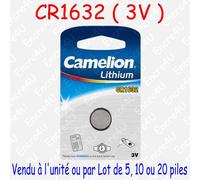 Pile Bouton SR Oxyde d'argent 1,55V : SR63W G0 379S SR521 ( x 1, 5, 10 ou 20 )